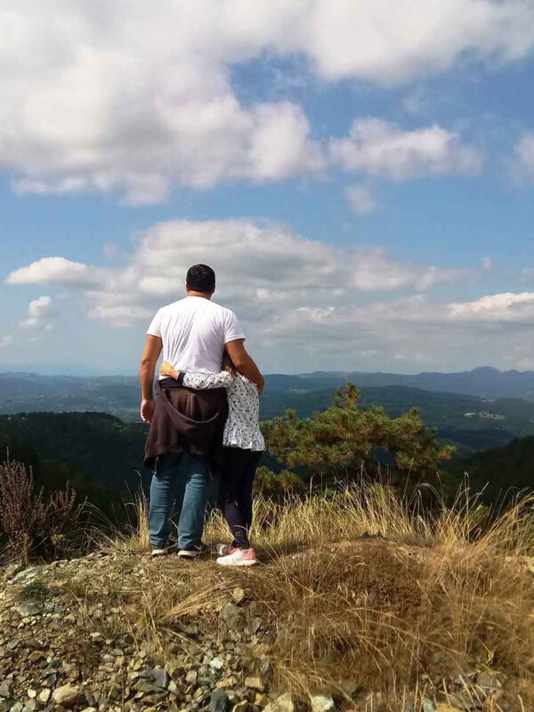 Pogled sa Divčibara u pravcu planinskih vrhova i dolina