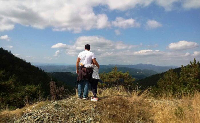 Pogled sa Divčibara u pravcu planinskih vrhova i dolina