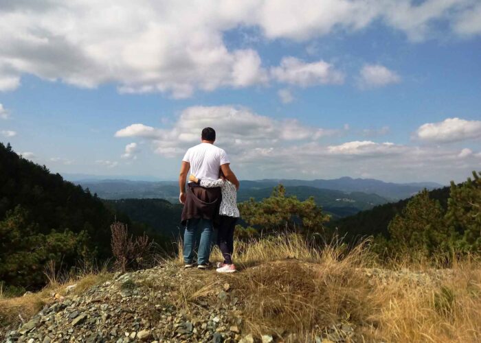 Pogled sa Divčibara u pravcu planinskih vrhova i dolina