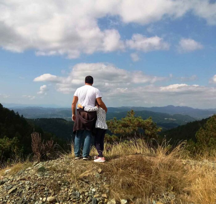 Pogled sa Divčibara u pravcu planinskih vrhova i dolina