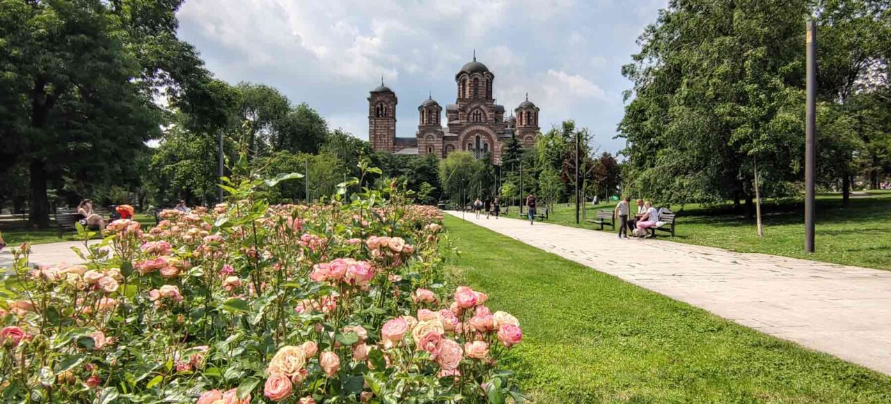 Tašmajdan ime prelep pogled ka crkvi Sv. Marka