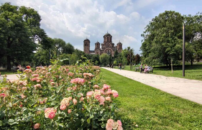 Tašmajdan ime prelep pogled ka crkvi Sv. Marka