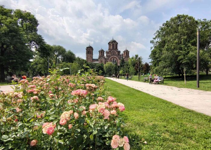 Tašmajdan ime prelep pogled ka crkvi Sv. Marka