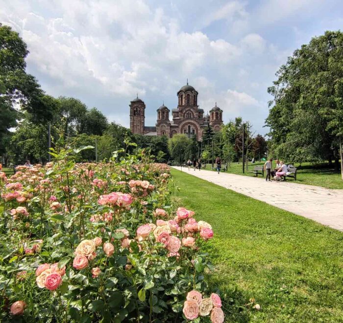 Tašmajdan ime prelep pogled ka crkvi Sv. Marka