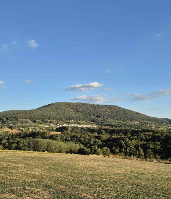 Planina Kosmaj fotografisana iz sela Nemenikuće