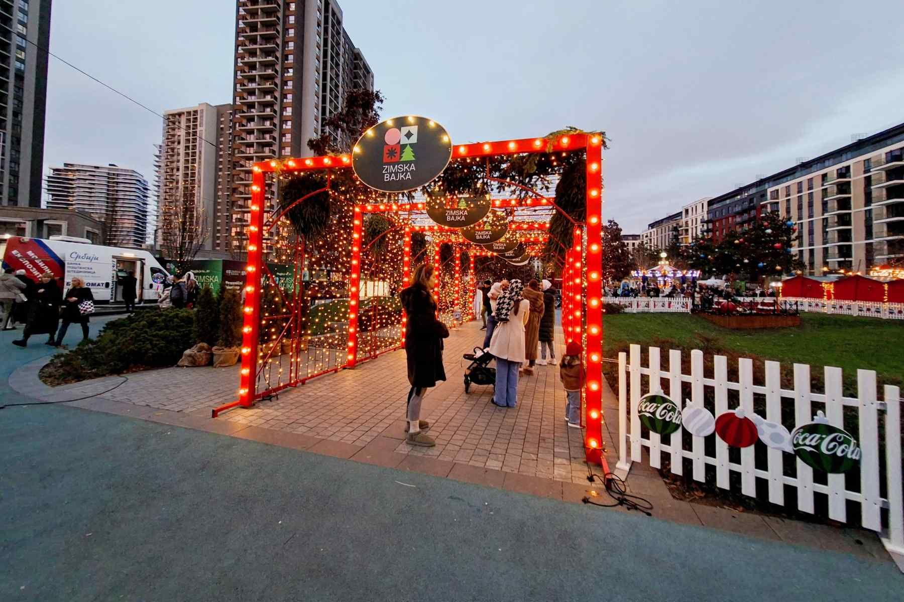 Ulaz na Zimsku bajku u Savskom parku u Beogradu