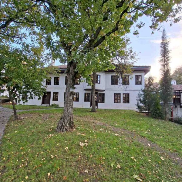 Pogled na Muzej Vuka i Dositeja iz dvorišta sa čela zgrade