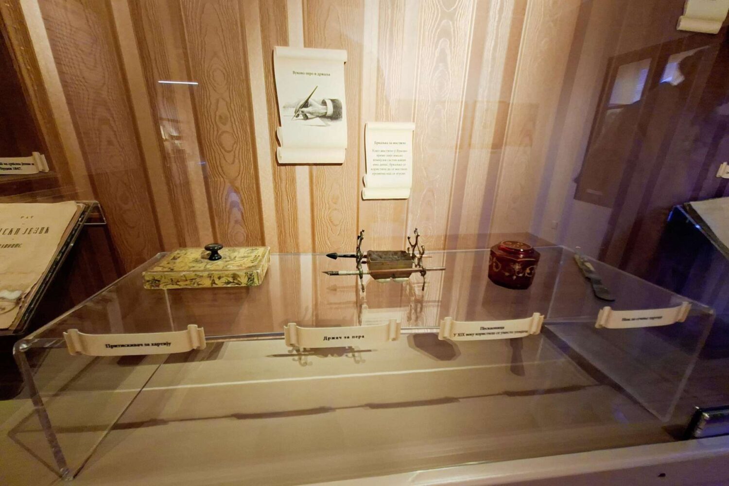 Lični predmeti Vuka Karadžića za pisanje u muzeju