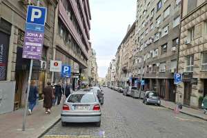 Parking zone near Kalemegdan Belgrade