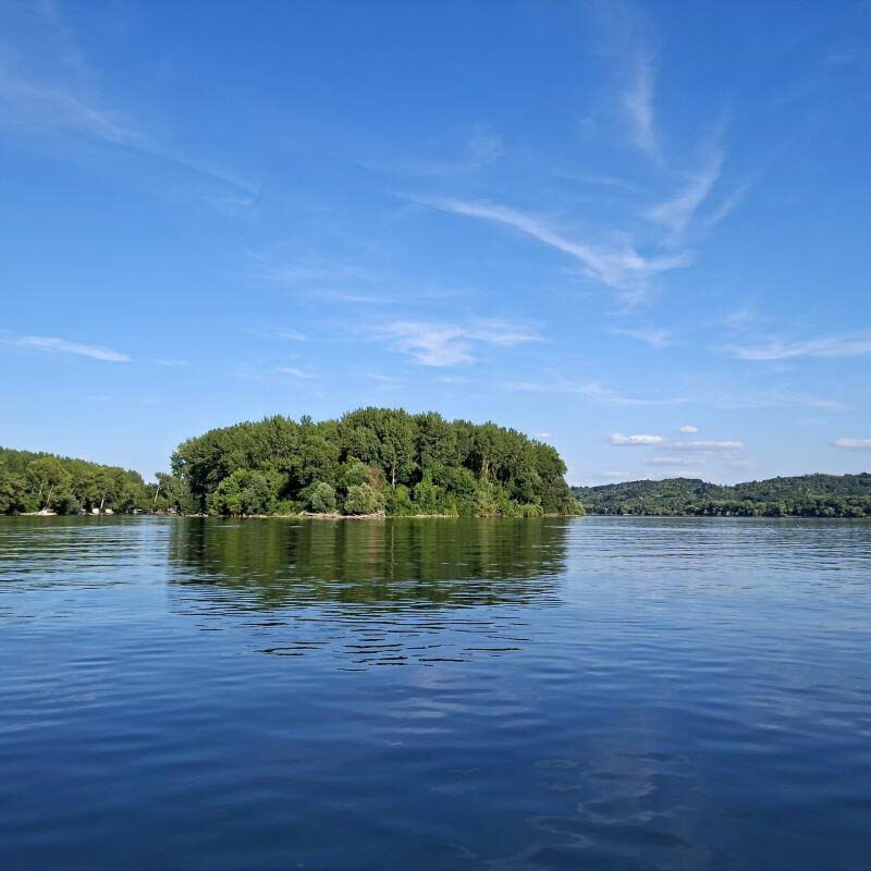 Rečno ostrvo Brestovačka ada na Dunavu